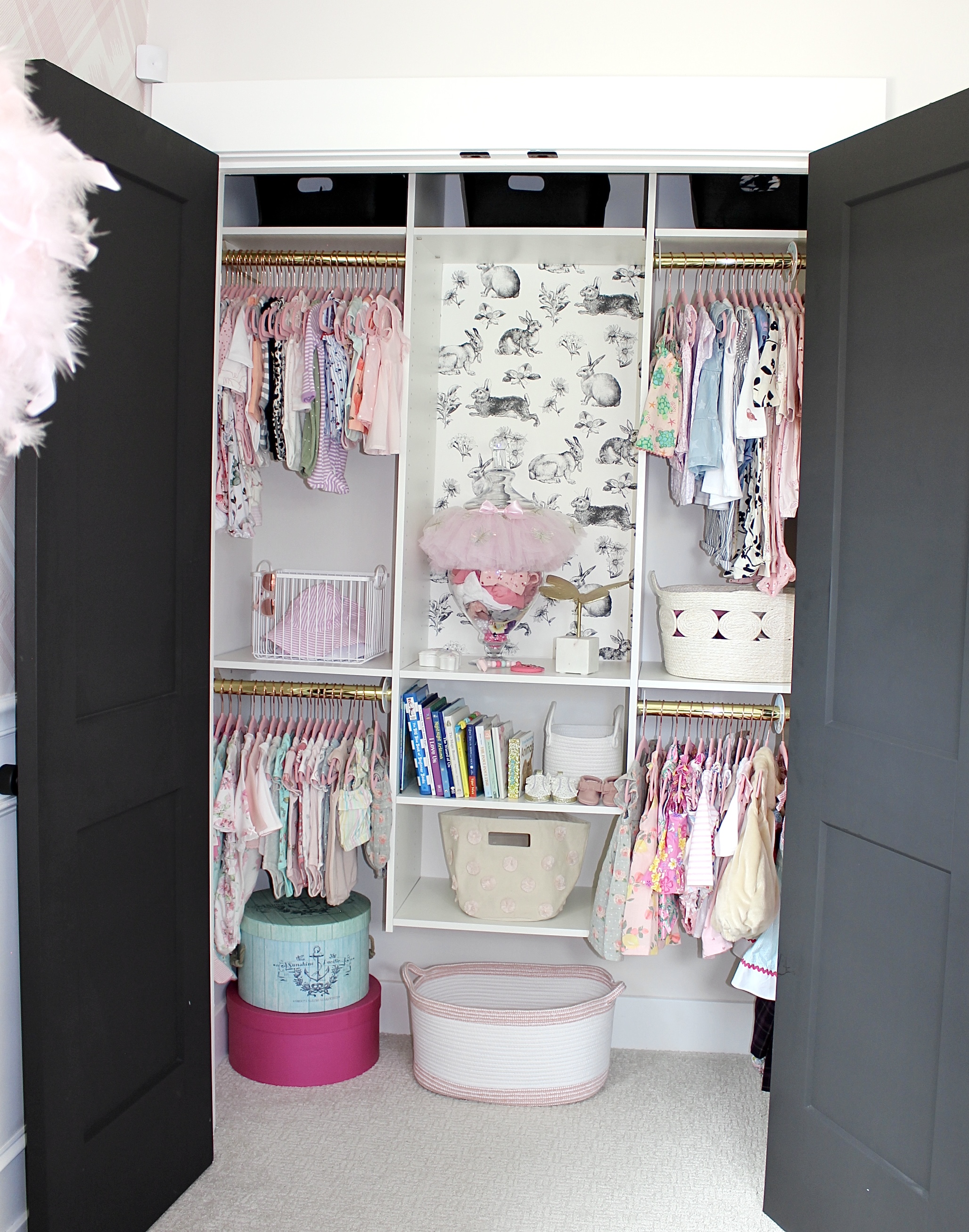 Baby Girl Nursery Closet Reveal - My Homier Home